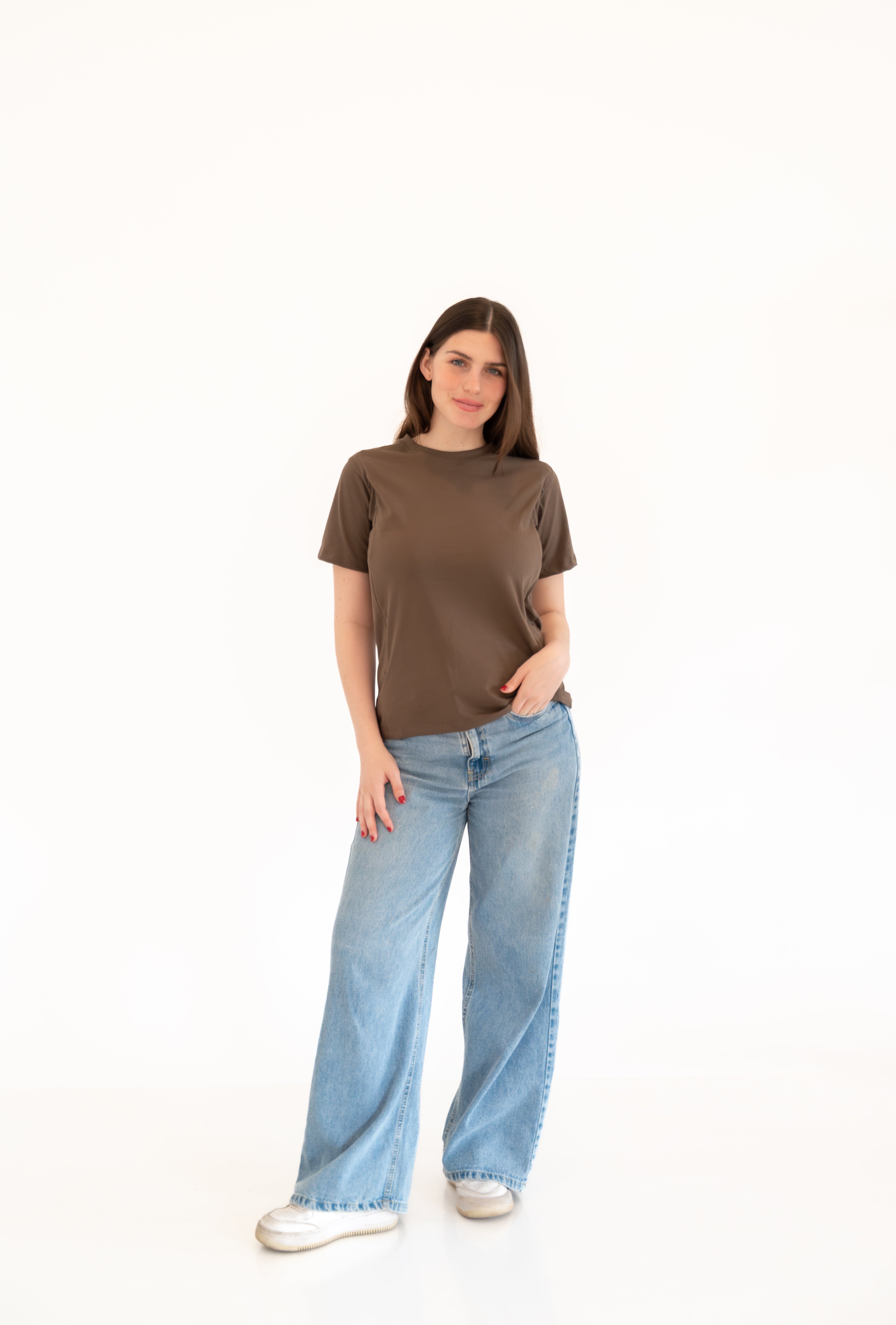 POLO DE ALGODÓN LACTANCIA CHOCOLATE