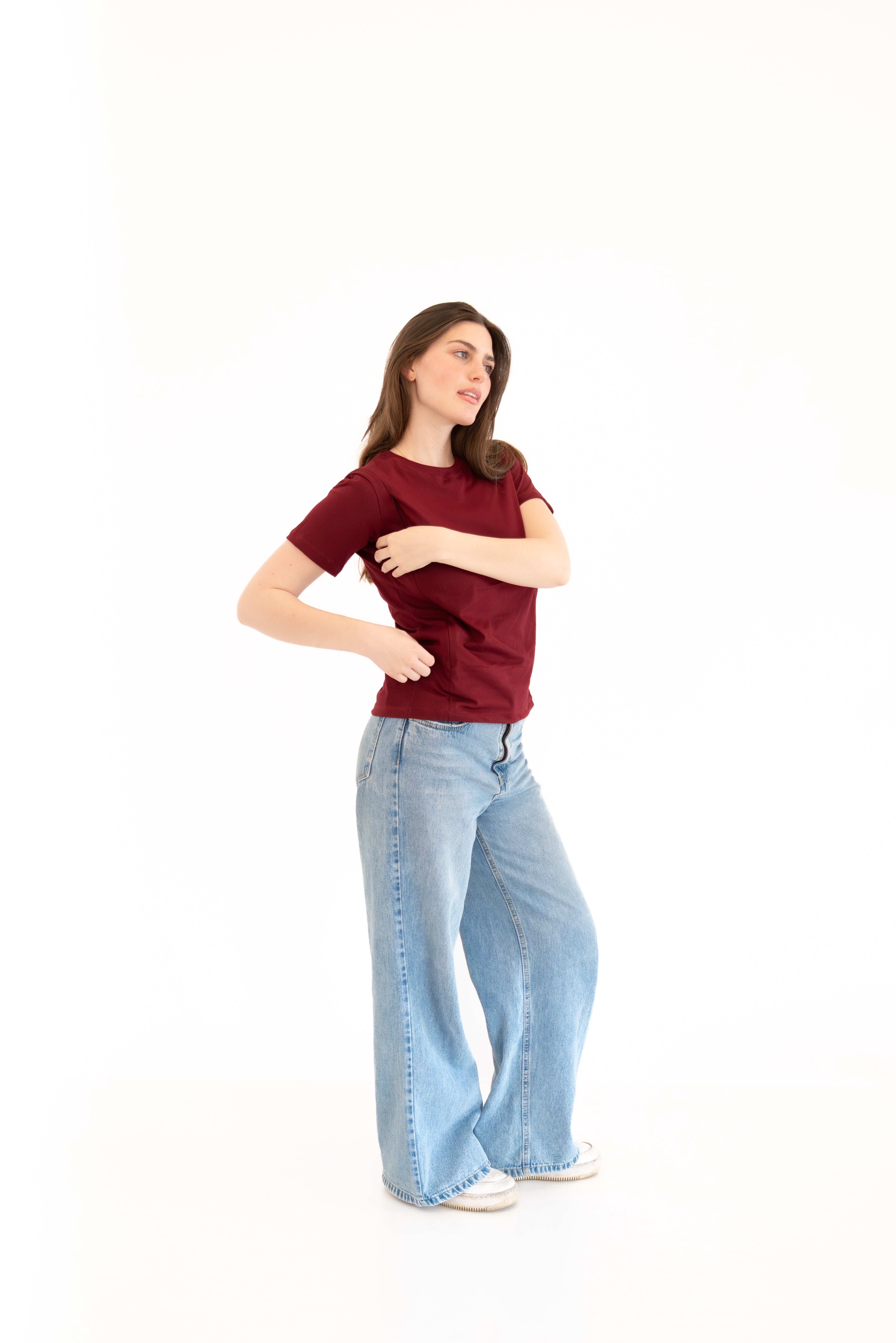 POLO DE ALGODÓN LACTANCIA VINO