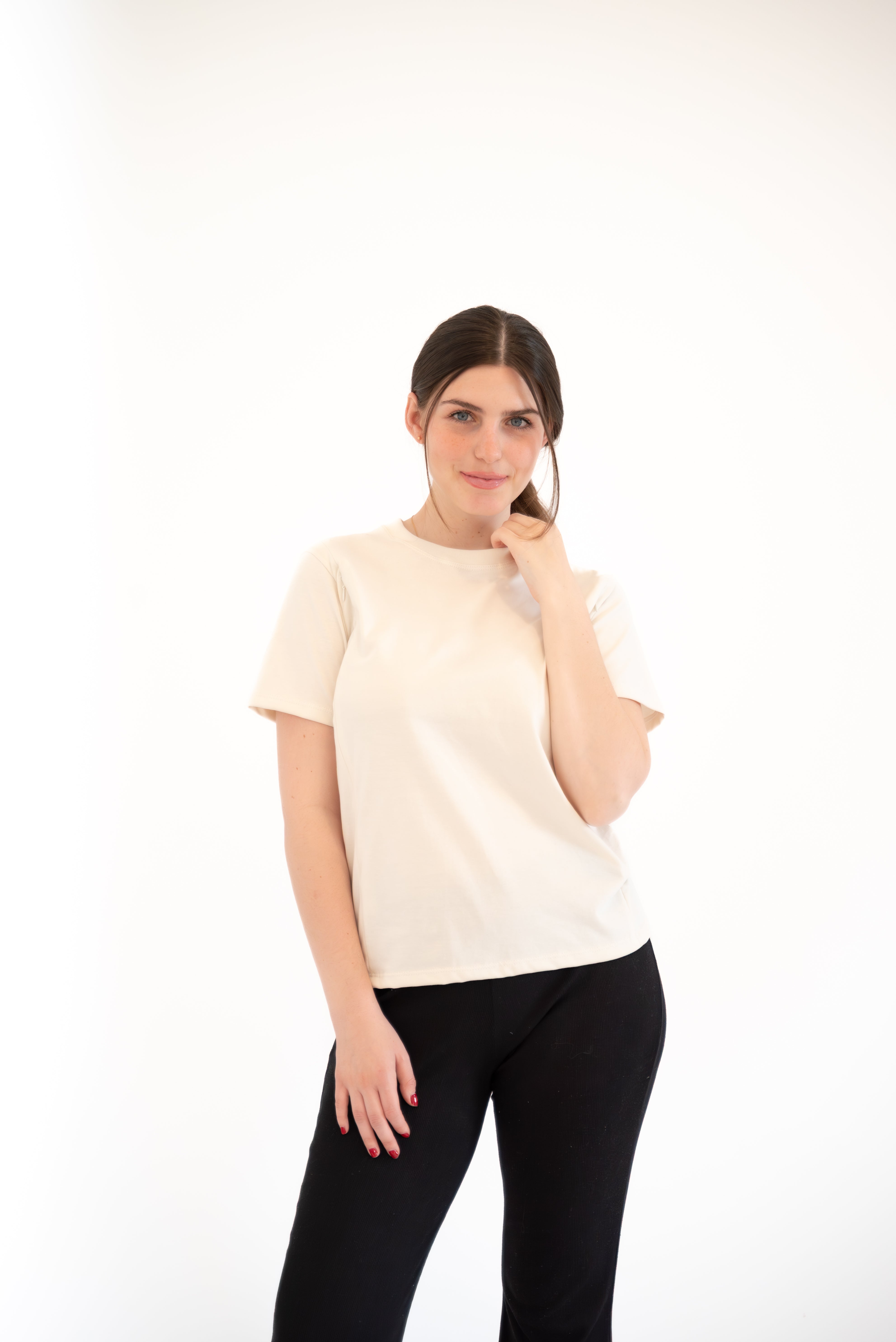 POLOS DE ALGODÓN DE LACTANCIA CREAM