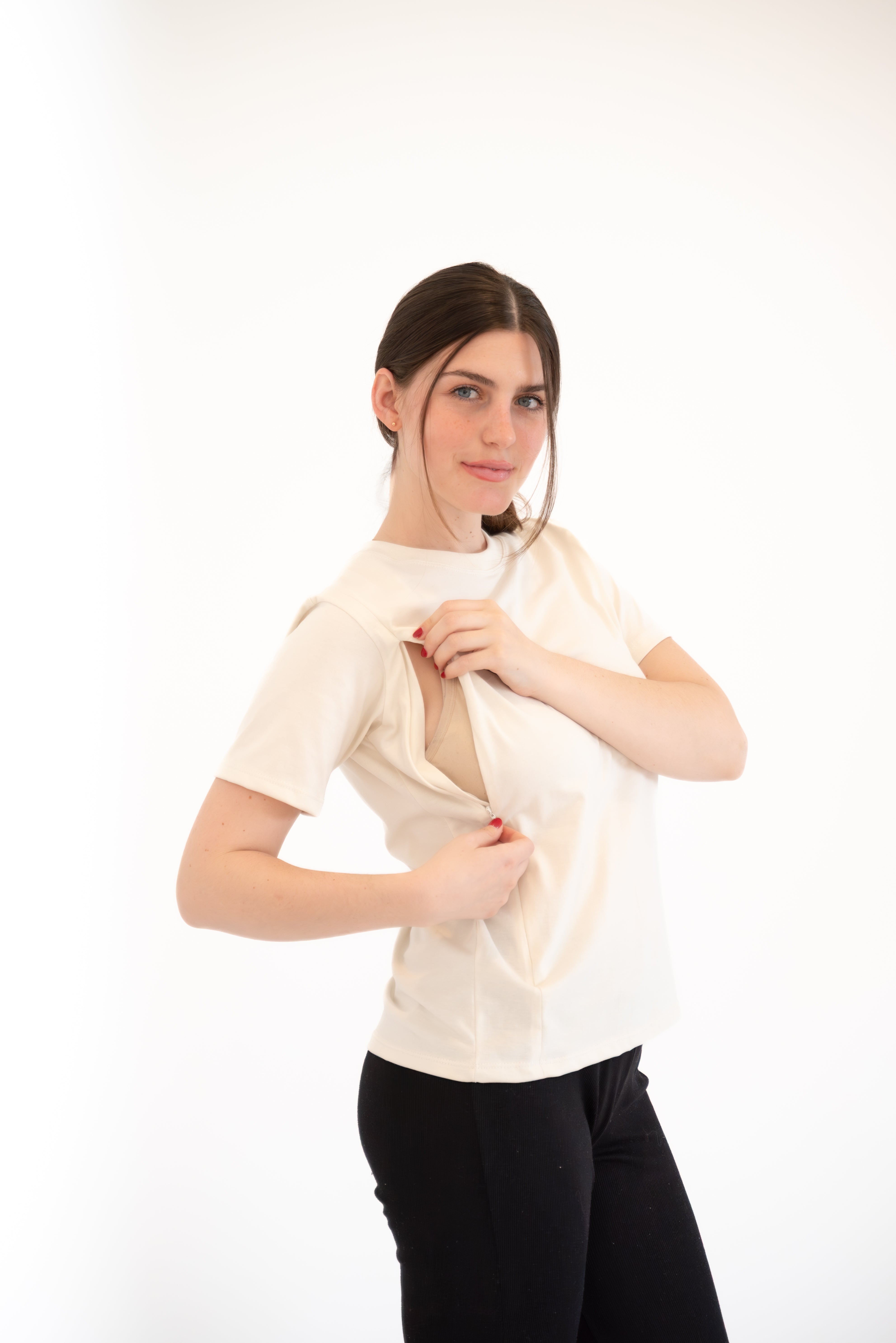 POLOS DE ALGODÓN DE LACTANCIA CREAM