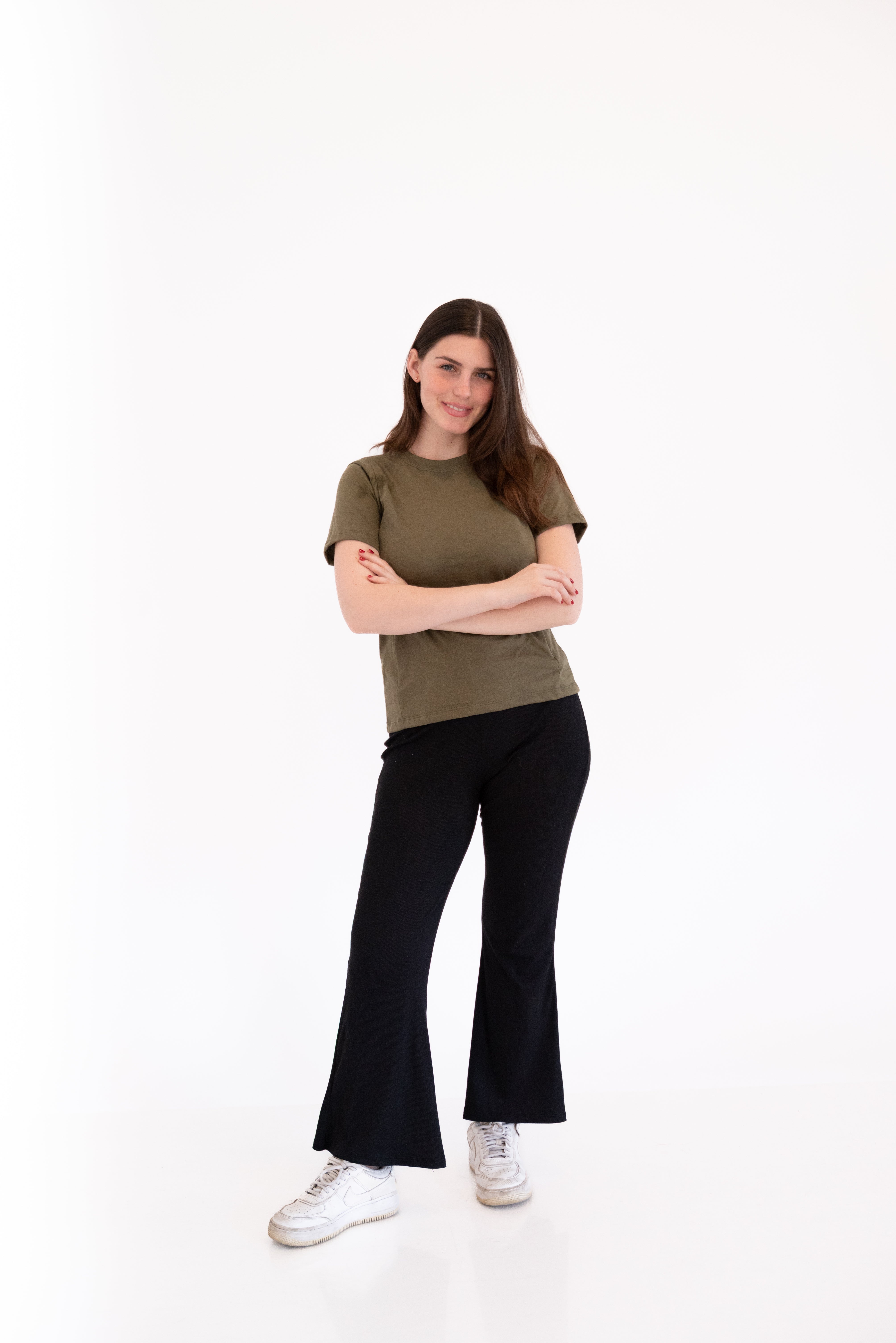 POLO DE ALGODÓN DE LACTANCIA VERDE MILITAR