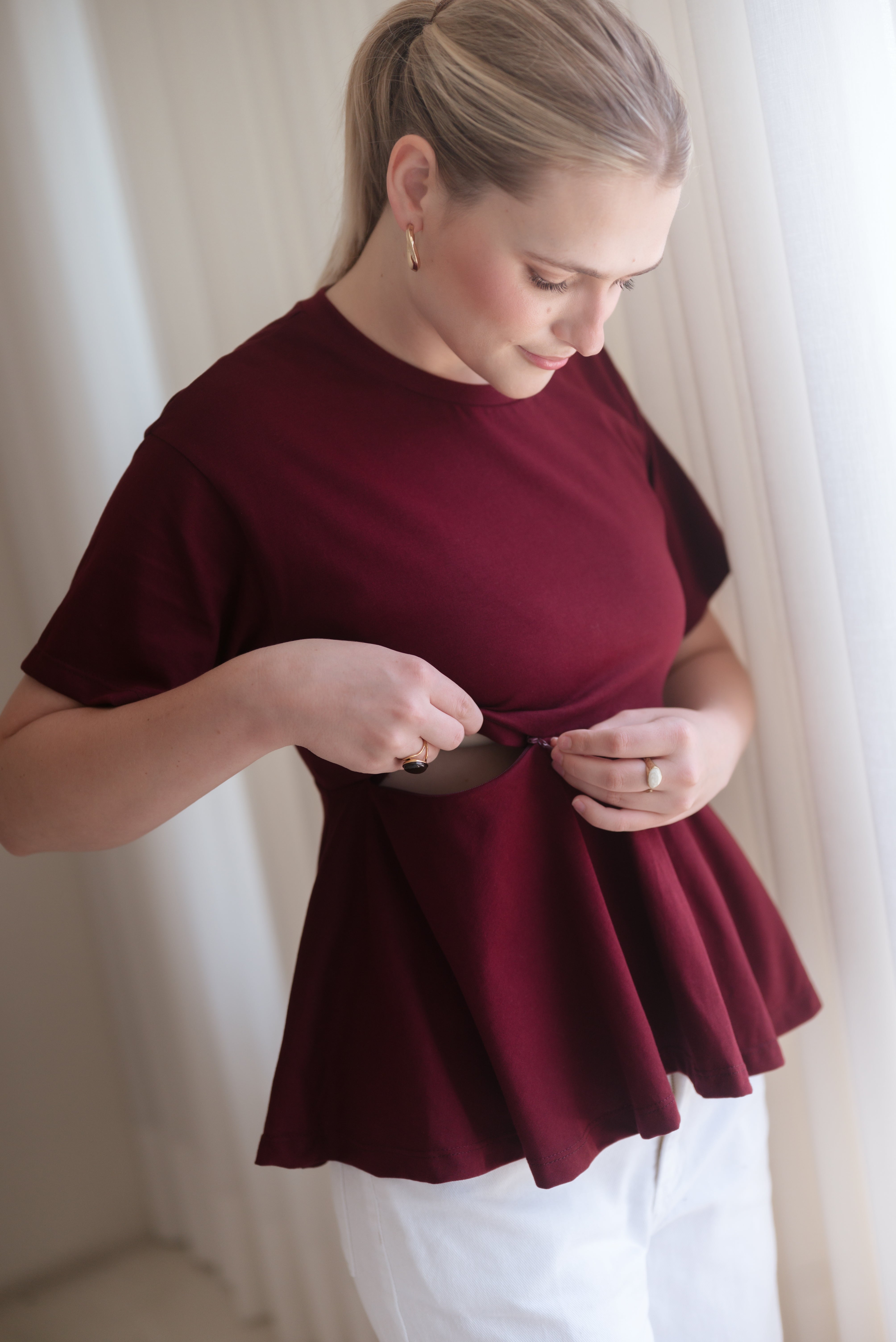 POLO DE ALGODÓN EMBARAZO & LACTANCIA NOELLE