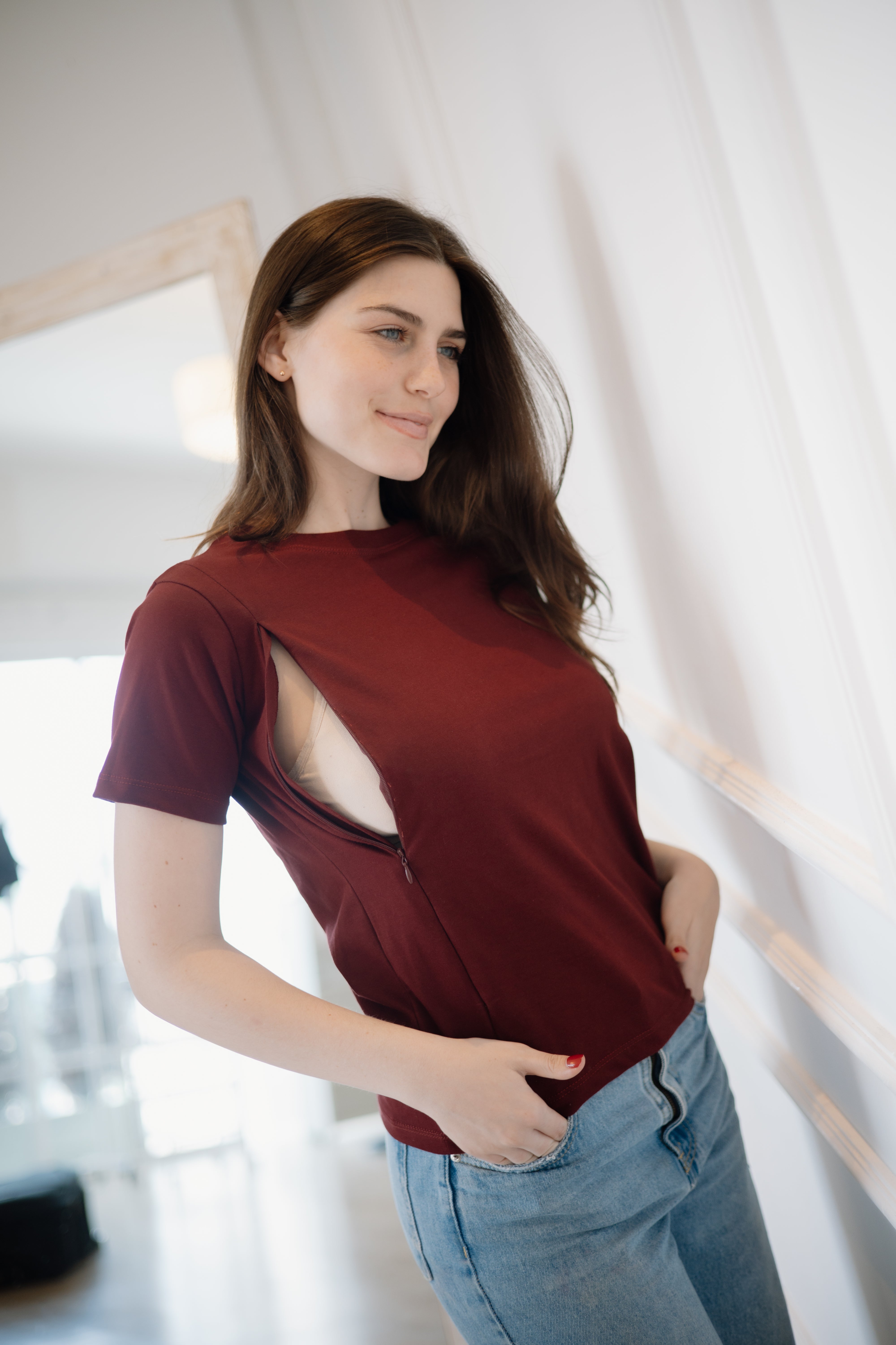 POLO DE ALGODÓN EMBARAZO & LACTANCIA ALBA